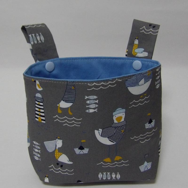 Kinder Lenkertasche, Laufradlenkertasche - Möwen, Boote, Leuchtturm, Grau, Innen Blau, Maritim, Geschenk Kind Kinder Lenkertasche, Laufradlenkertasche - Möwen, Boote, Leuchtturm, Grau, Innen Blau, Maritim, Geschenk Kind von Traumzauber24