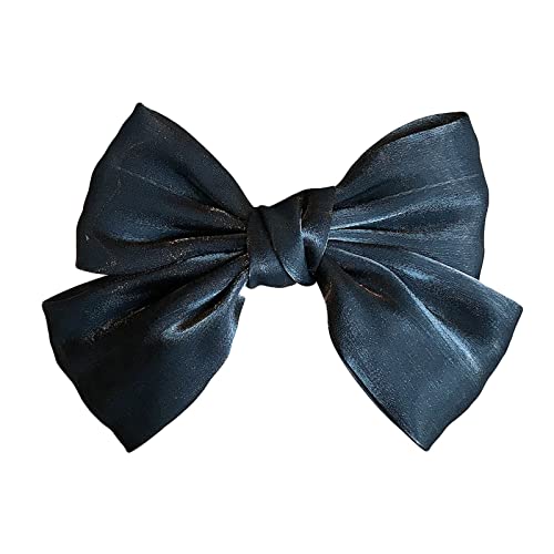 Bowknot Haarspangen Rote Schleife Clip Seidige Satinbandschleifen Craft Bows Große Haarschleifen-Clips für Damen und Mädchen (B) von Traumzimmer