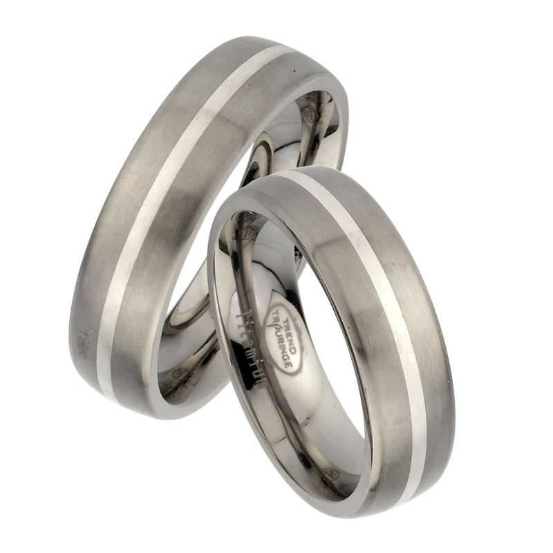 2 Stück Trauringe Aus Titan Inkl. Lasergravur Jt15 von Trauringe123