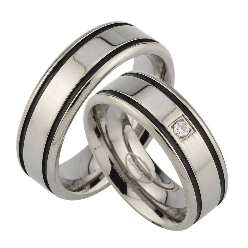 2 Stück Trauringe Aus Titan Inkl. Lasergravur Jt8-1 von Trauringe123