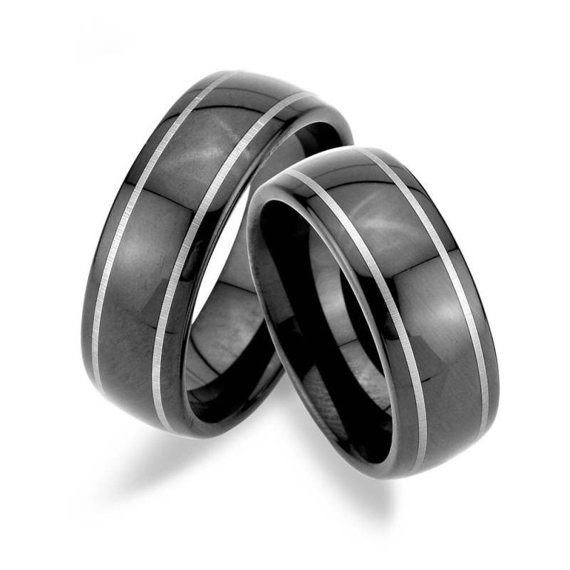 2 Stück Trauringe Aus Wolfram Inkl. Lasergravur Jw36 von Trauringe123