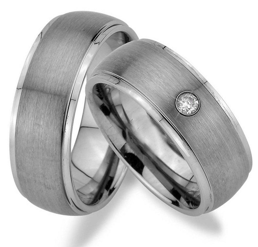 Trauringe123 Trauring Hochzeitsringe Verlobungsringe Trauringe Eheringe Partnerringe WOLFRAM TRAURINGE MIT STEIN RINGE, JW17 von Trauringe123