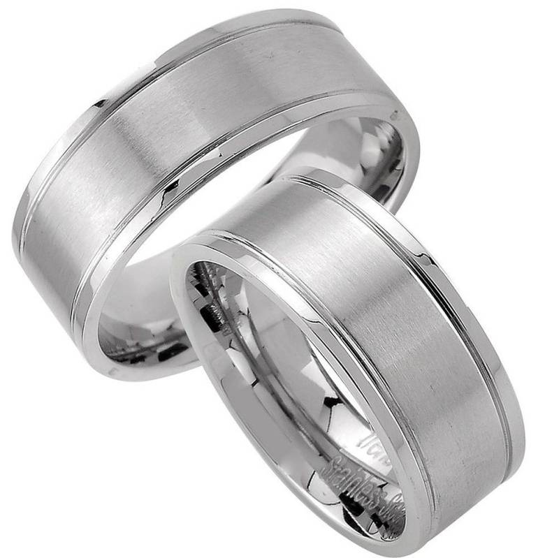 Trauringe123 Trauring Hochzeitsringe Verlobungsringe Trauringe Eheringe Partnerringe aus Edelstahl JE9 von Trauringe123