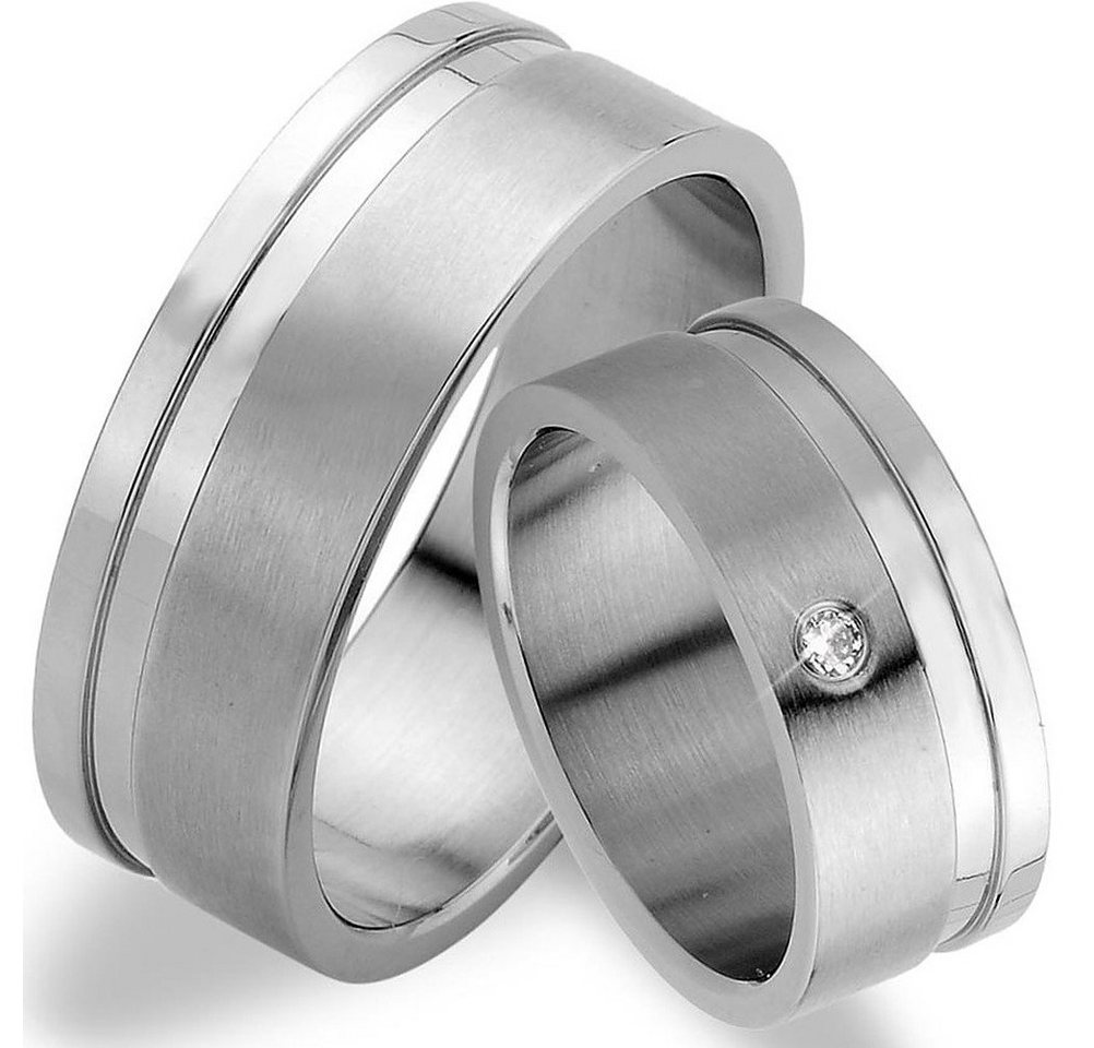 Trauringe123 Trauring Ringe Hochzeitsringe Verlobungsringe Trauringe Eheringe Partnerringe aus Edelstahl, JE36 von Trauringe123