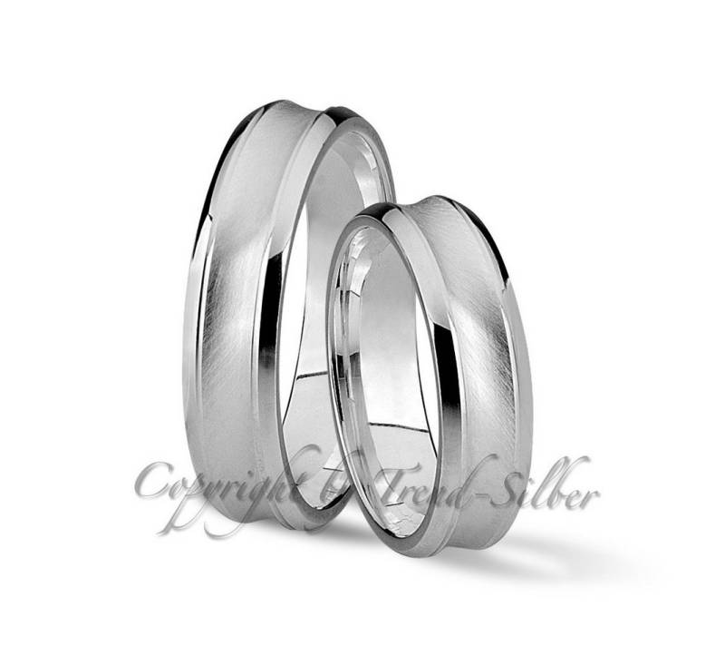 Trauringe123 Trauring Trauringe Eheringe Partnerringe 925er Silber mit Stein, J51 von Trauringe123