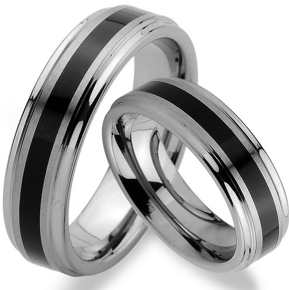 Trauringe123 Trauring WOLFRAM RINGE, Hochzeitsringe Verlobungsringe Trauringe Eheringe Partnerringe TUNGSTEN TRAURINGE SEHR HART, Titan Look JW12 von Trauringe123