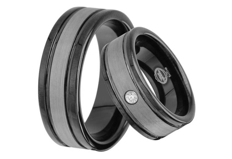 Trauringe123 Trauring WOLFRAM RINGE - Hochzeitsringe Verlobungsringe Trauringe Eheringe Partnerringe - Titan Look JW11 von Trauringe123