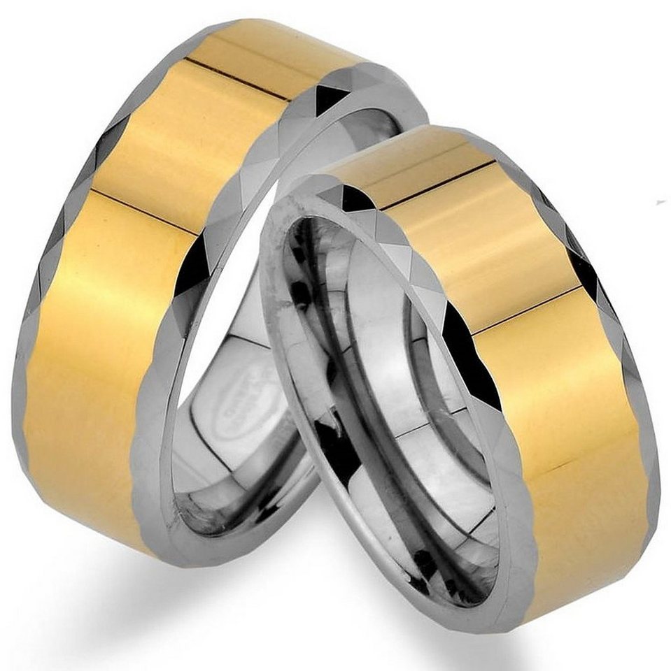 Trauringe123 Trauring WOLFRAM TRAURINGE, mit IP GOLD Platierung, Hochzeitsringe Verlobungsringe Trauringe Eheringe Partnerringe - JW27 von Trauringe123