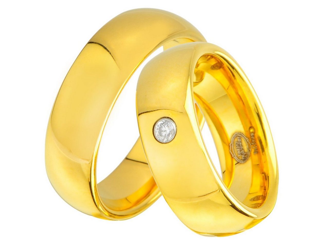 Trauringe123 Trauring WOLFRAM TRAURINGE RINGE mit GOLD Platierung TUNGSTEN, Hochzeitsringe Verlobungsringe Trauringe Eheringe Partnerringe - JW30 von Trauringe123