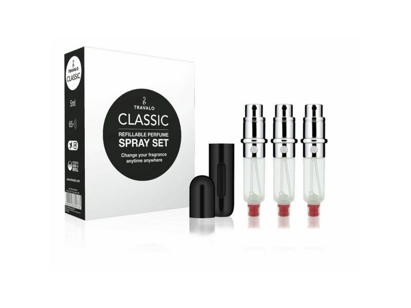 Travalo Parfümzerstäuber Classic Set = Easy Fill Perfume Spray Vaporisateur Rechargeable Hülle von Travalo