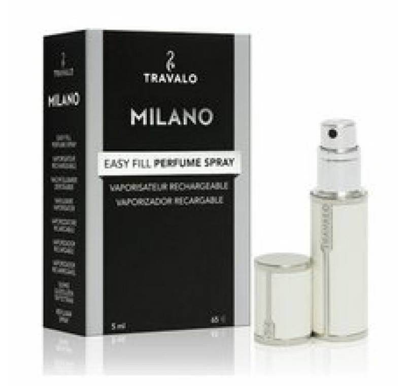 Travalo Parfümzerstäuber Milano nachfüllbarer Parfümzerstäuber Weiß 5ml von Travalo