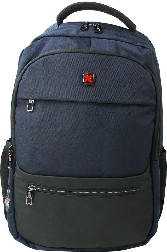 Travel N Meet Cityrucksack Travel N Meet Laptoprucksack, Rucksack, Herren Businessrucksack Polyester, blau ca. 47cm hoch Travel N Meet Cityrucksack Travel N Meet Laptoprucksack, Rucksack, Herren Businessrucksack Polyester, blau ca. 47cm hoch von Travel N Meet