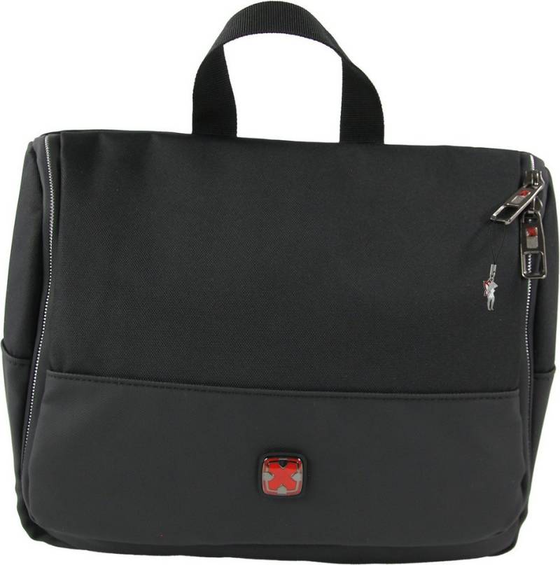 Travel N Meet Kosmetiktasche Travel N Meet Kosmetiktasche Polyester (Kosmetiktasche, Kosmetiktasche), Herren Kosmetiktasche Polyester, schwarz ca. 23cm hoch von Travel N Meet