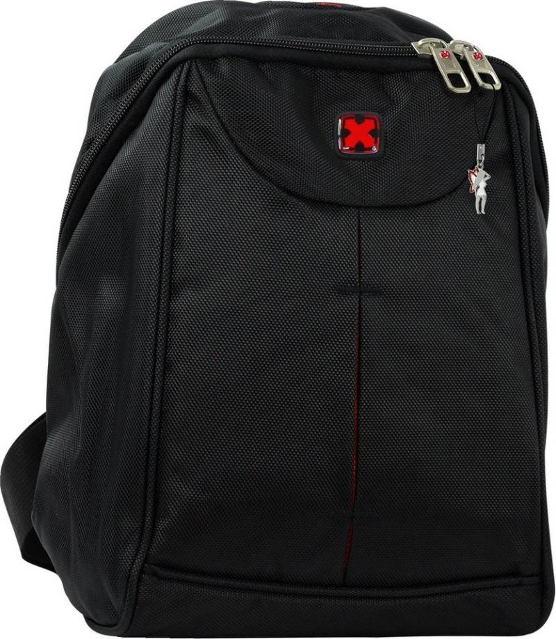 Travel N Meet Reisetasche Travel N Meet Damen Herren Sporttasche (Freizeitrucksack), Herren Freizeitrucksack Polyester, schwarz ca. 31cm hoch von Travel N Meet