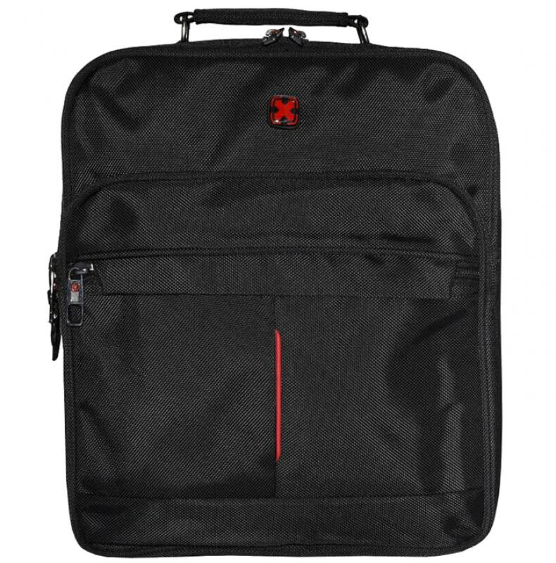 Travel N Meet - Travel ´N´ Meet Schultertasche hoch aus Spinnstoff Schwarz Schwarz von Travel N Meet