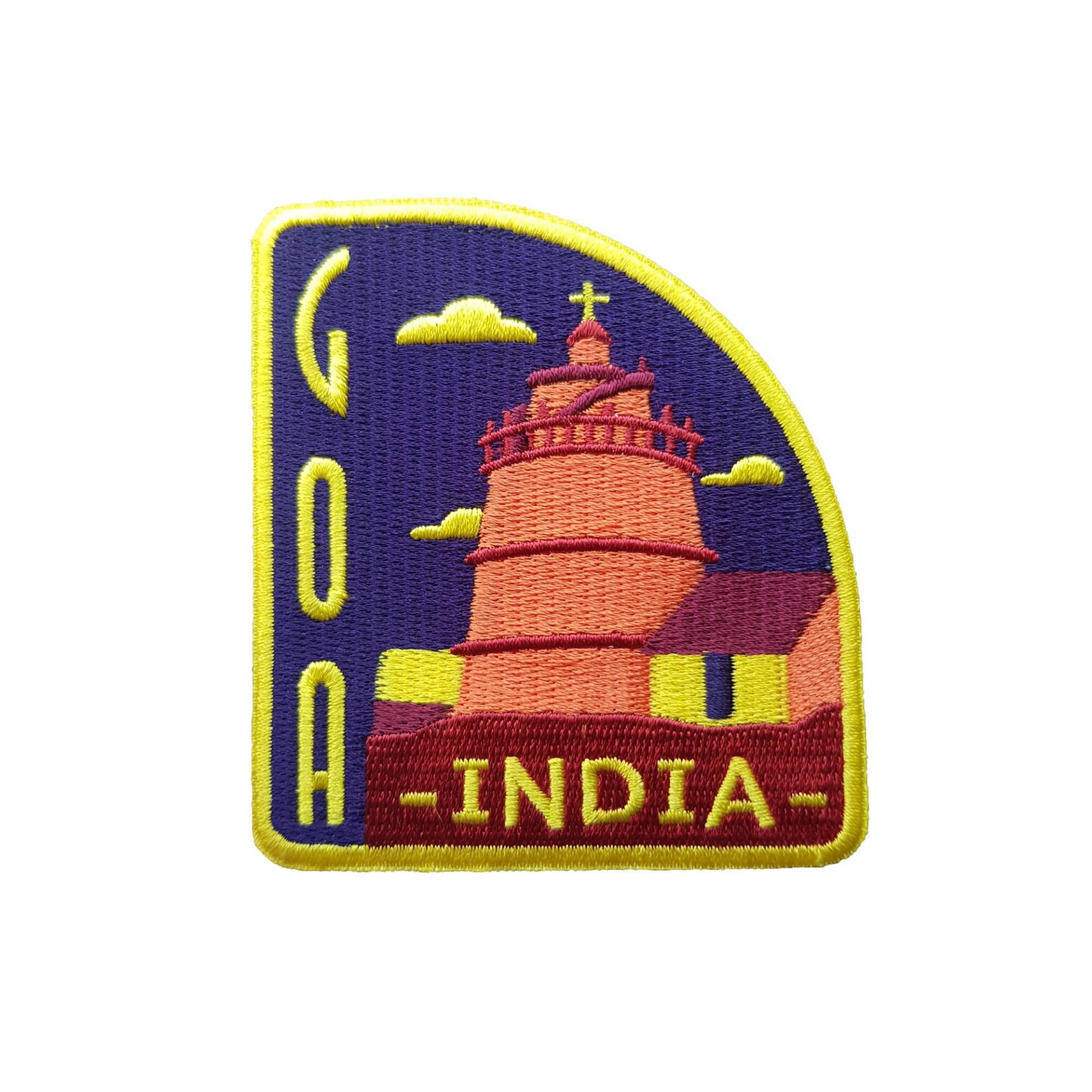 Goa India Travel Patch Gestickt Bügelbild Andenken von TravelPatches