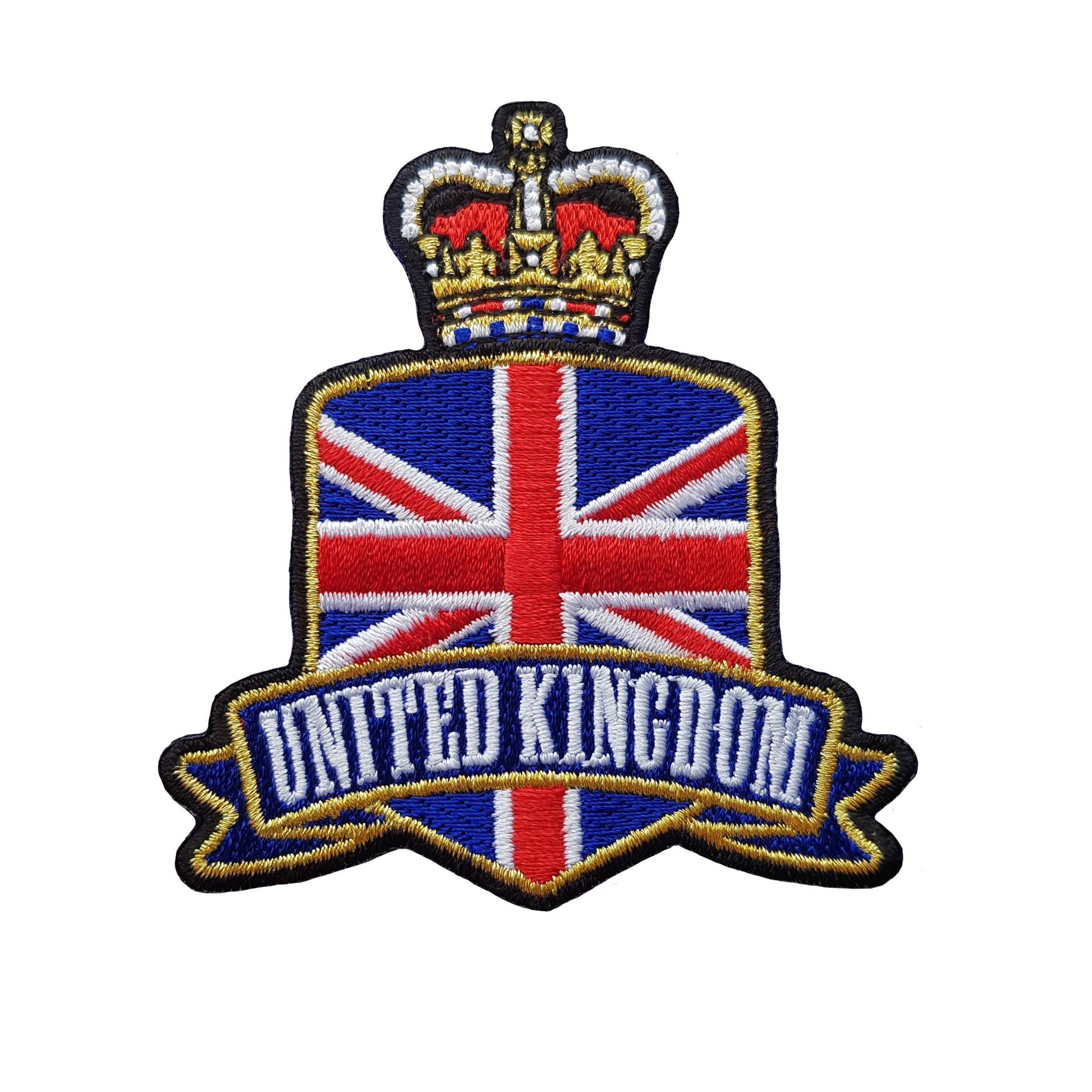 Großbritannien Reise Patch Besticktes Bügelbild Aufnäher Anstecker Souvenir von TravelPatches