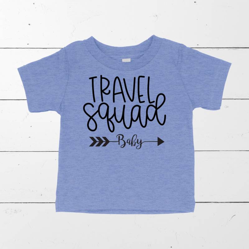 Baby T-Shirt, Reise Shirt, Reise-Kader von TravelSquadShop