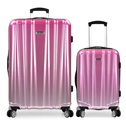Traveler's Choice Damen Ruma Ii Erweiterbares Gepäck mit Spinnrollen, Ombre Pink, 2 Piece Set, Ruma II Erweiterbares Gepäck mit Spinnrollen von Traveler's Choice