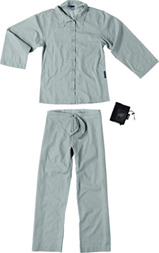 Cocoon 100% Egyptian Cotton Womens Travel Pyjama Insect Shield, L, Safari Grey von Cocoon