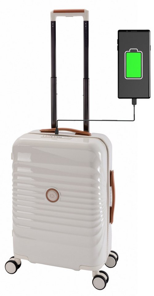 Travelhouse Handgepäck-Trolley Capri, 4 Rollen, mit USB + USB C, Rollenbremse & Polycarbonat Hartschale Travelhouse Handgepäck-Trolley Capri, 4 Rollen, mit USB + USB C, Rollenbremse & Polycarbonat Hartschale von Travelhouse