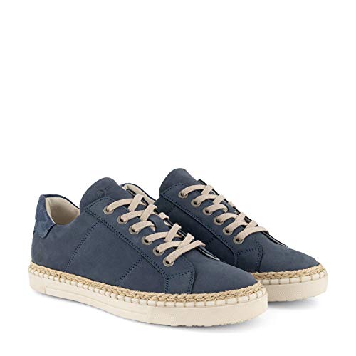 Travelin' Caen - Damen - Sneaker niedrig - Citytrip - Leder - Passform groß - Blau - 40 von Travelin'