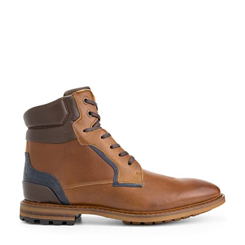 Travelin' Männer Claypole Men Lace-up Citytrip Leder Outdoor Schnürschuhe - Cognac 43 von Travelin'