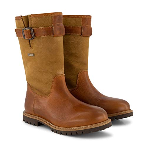 Travelin' Damen Finland Lady Boot mid Country Technical Leder stiefel elegant - Cognac 37 von Travelin'