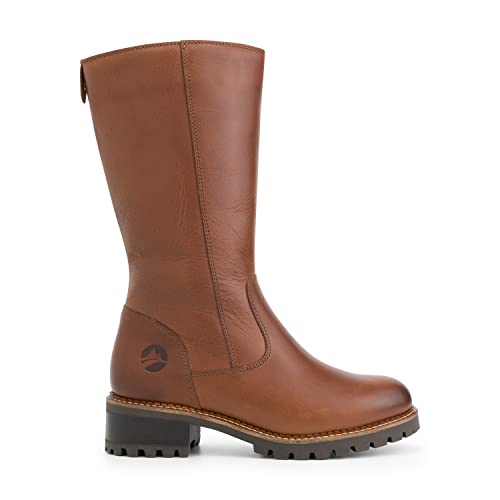 Travelin' Damen Fitjar Lady Boot Mid Country Leder stiefel elegant - Cognac 40 von Travelin'