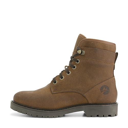 Travelin' Damen Lässiger Schnürstiefel Kolding - Cognac - 39 von Travelin'