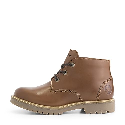 Travelin' Damen Lässiger Schnürstiefel Tovgard - Cognac - 41 von Travelin'