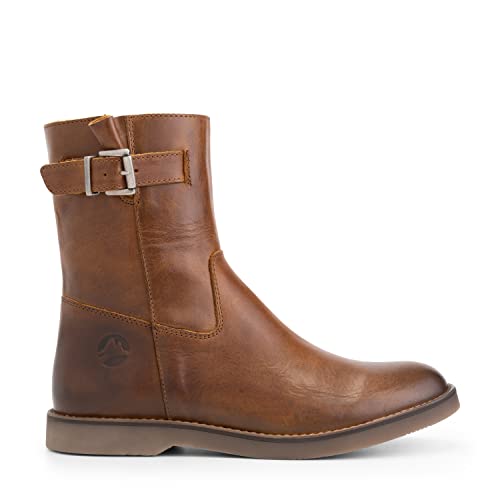 Travelin' Damen Lannion Lady Boot Mid Citytrip Leder stiefel elegant - Cognac 37 von Travelin'