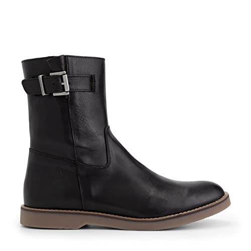 Travelin' Damen Lannion Lady Boot Mid Citytrip Leder stiefel elegant - Schwarz 37 von Travelin'