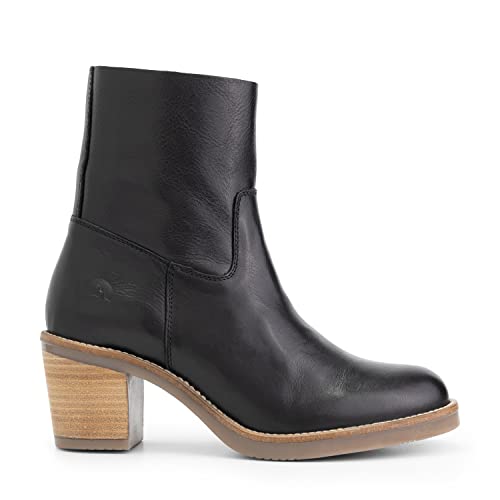 Travelin' Damen Morlaix Lady Boot ankle Citytrip Leder stiefeletten elegant - Schwarz 38 von Travelin'