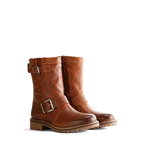 Travelin' Damen Silkeborg Lady Boot Mid Country Leder stiefel elegant - Cognac 36 von Travelin'