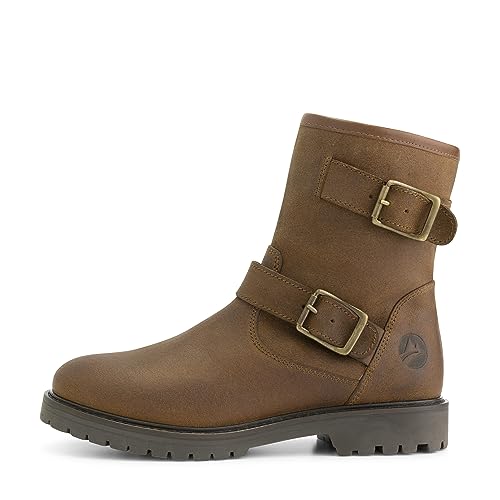 Travelin' Damen Stiefel mit Reißverschluss Vattrup - Cognac - 40 von Travelin'