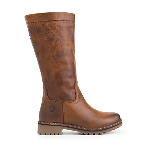 Travelin' Damen Varde Lady Boot mid Country Leder stiefel elegant - Cognac 37 von Travelin'