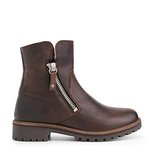 Travelin' Damen Vartae Lady Boot ankle Country Leder stiefeletten elegant - Dunkel Braun 38 von Travelin'