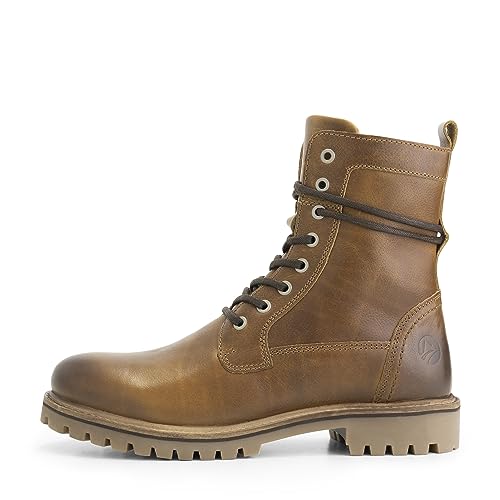 Travelin' Herren Lässiger Schnürstiefel Kvosted - Cognac - 43 von Travelin'