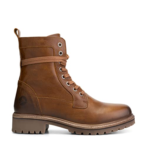 Travelin' Kylland - Damen - Schnürstiefel Leder - Cognac - 39 von Travelin'