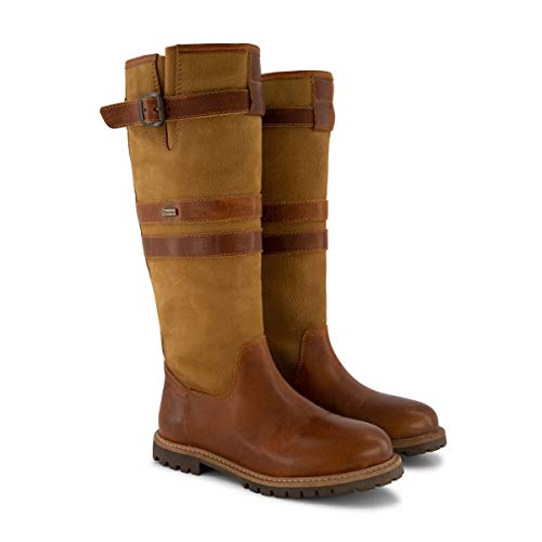 Travelin' Damen Norway Lady Boot High Country Technical Leder stiefel elegant - Cognac 39 von Travelin'