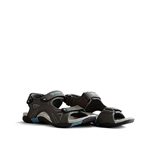 Travelin' Volda Sandal - Damen - Riemen Knöchel - Outdoor - PU Leder - Grau - 39 von Travelin'