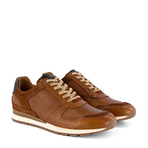 Travelin' Worcester - Herren - Sneaker niedrig - Citytrip - Leder - Cognac - 42 von Travelin'