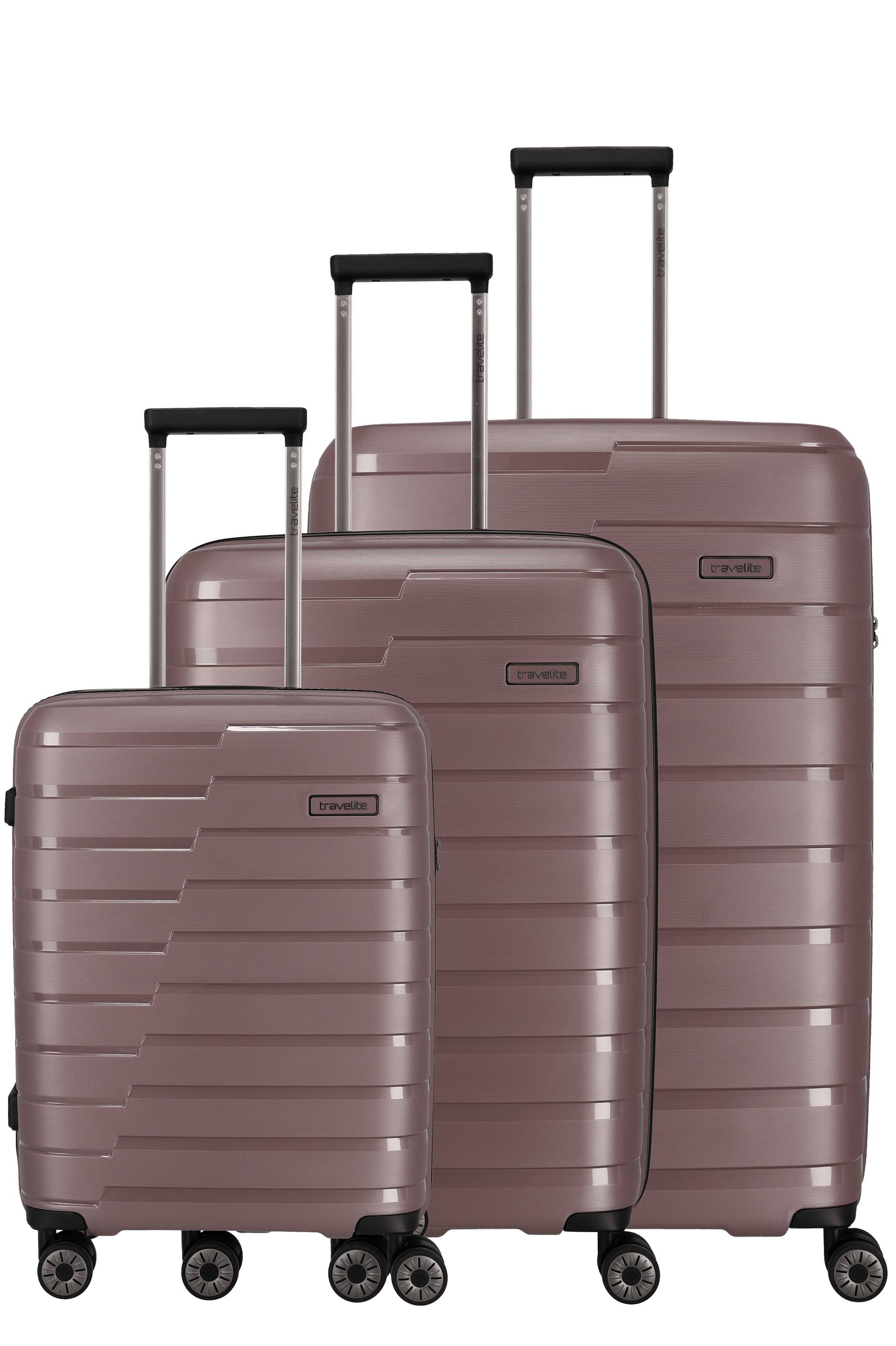 Travelite - Air Base 3-tlg. Koffer-Set Flieder von Travelite