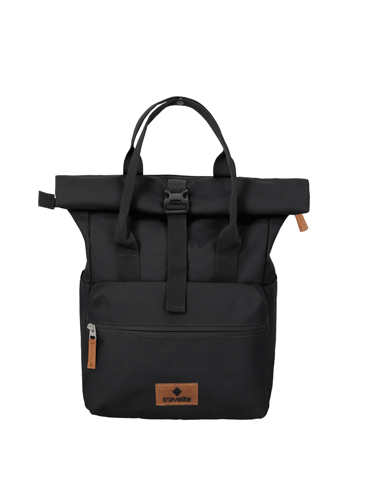 Travelite - BASICS Short Handle Rollup M Black - Gr. - M von Travelite