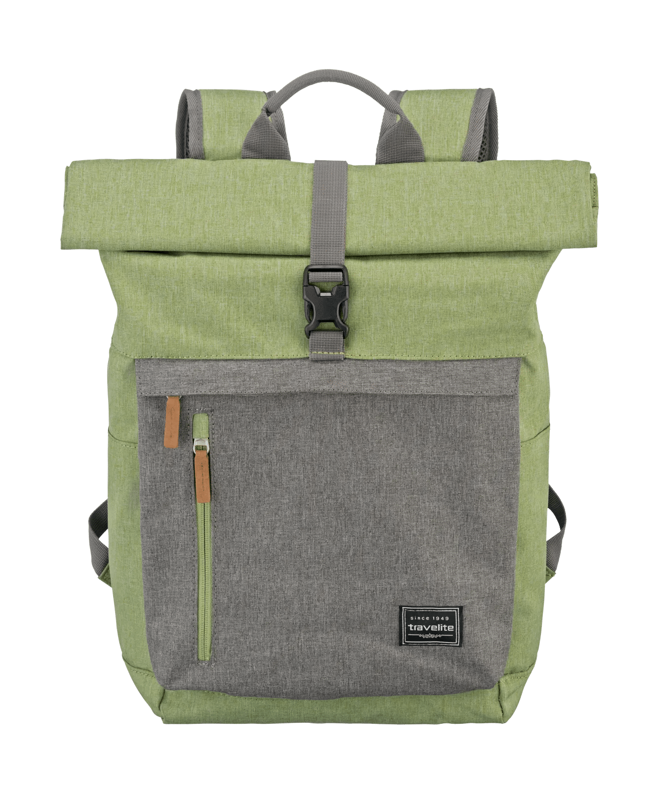 Travelite - Basics Rollup Rucksack Green/Grey von Travelite