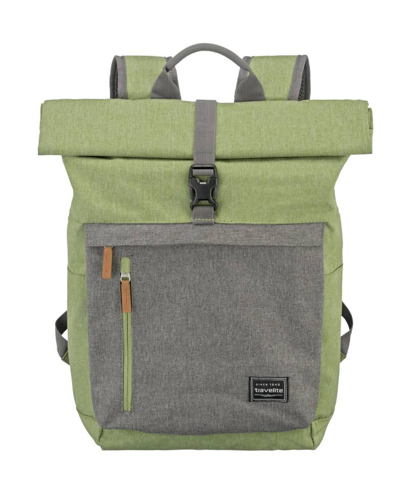 Travelite - Basics Rollup Rucksack Green/Grey von Travelite