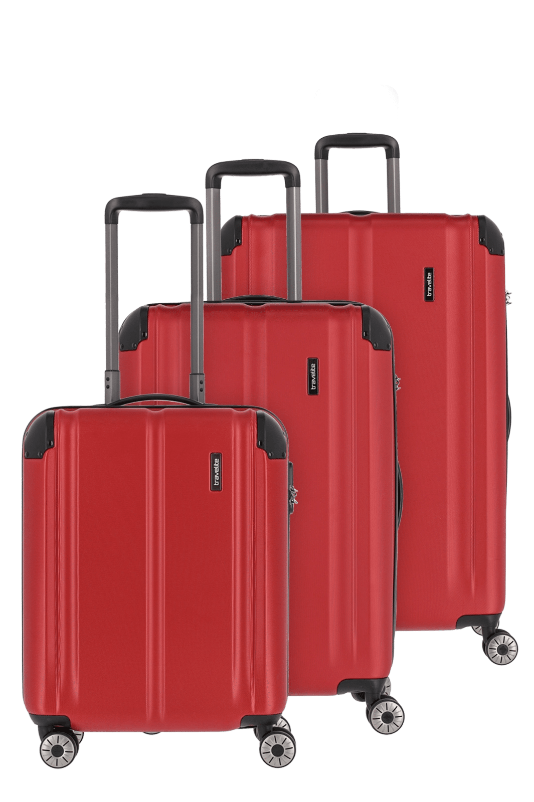 Travelite - City 3-tlg. Koffer-Set Rot von Travelite