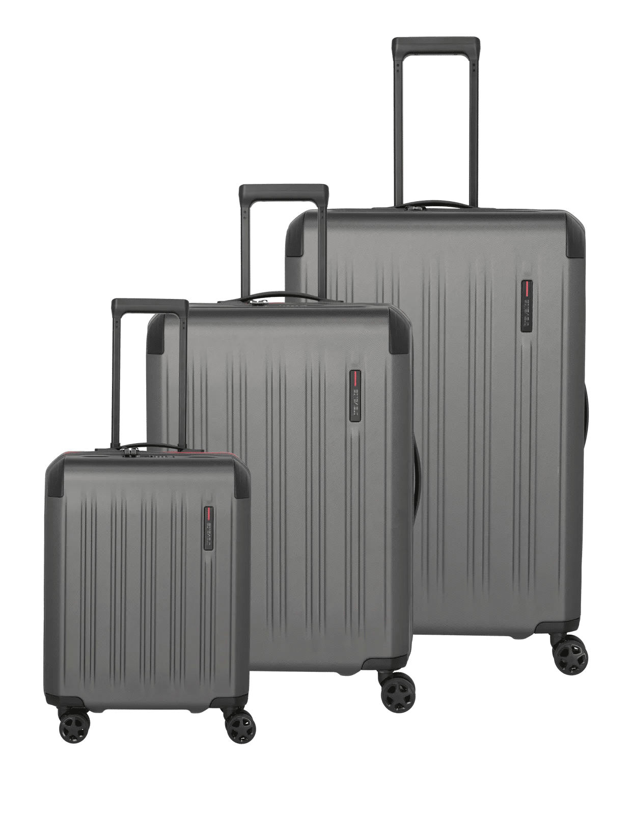 Travelite - DYNAMIIC 3-tlg. Koffer-Set L erw./ M erw./ S Anthrazit von Travelite