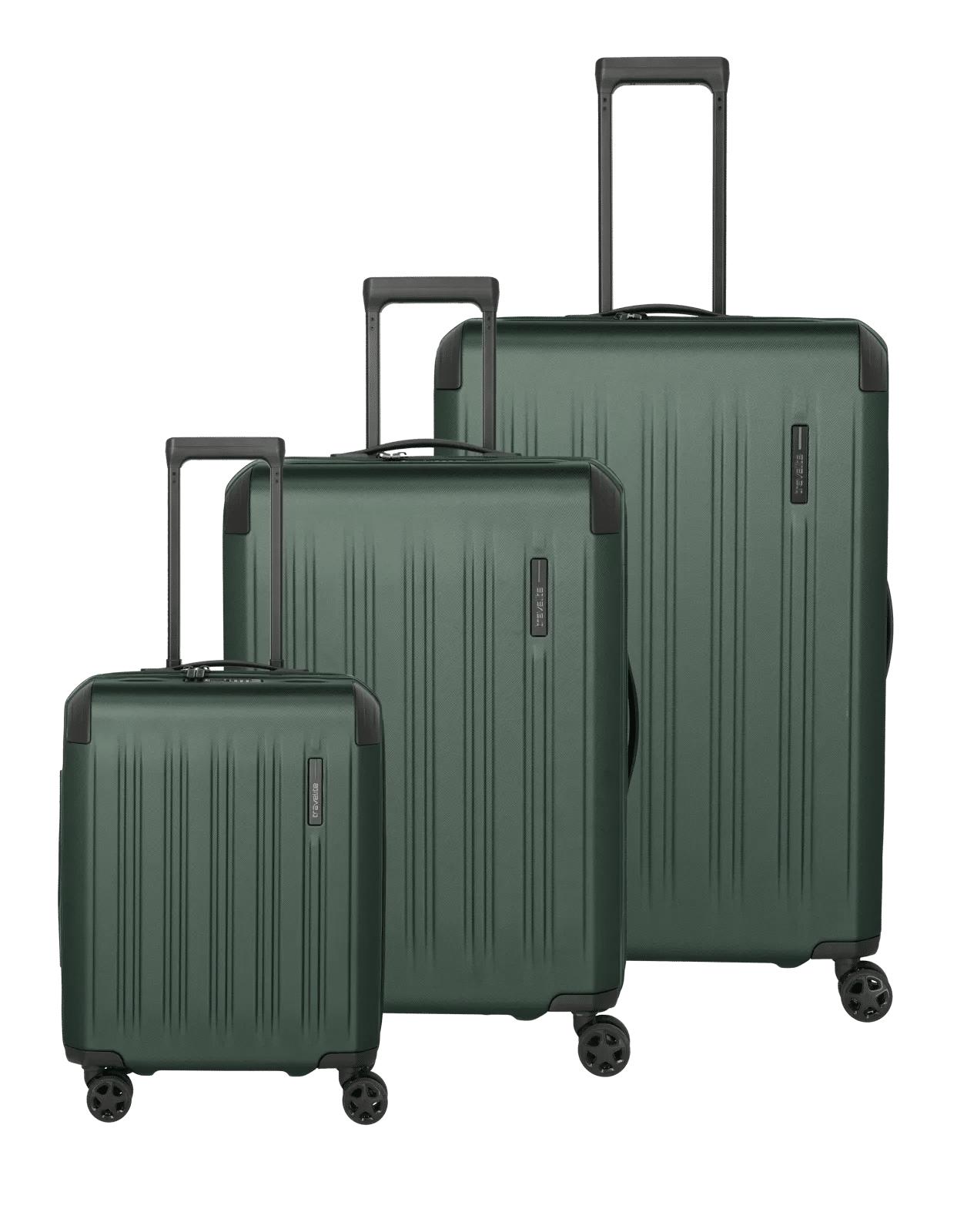 Travelite - DYNAMIIC 3-tlg. Koffer-Set L erw./ M erw./ S erw. Grün von Travelite